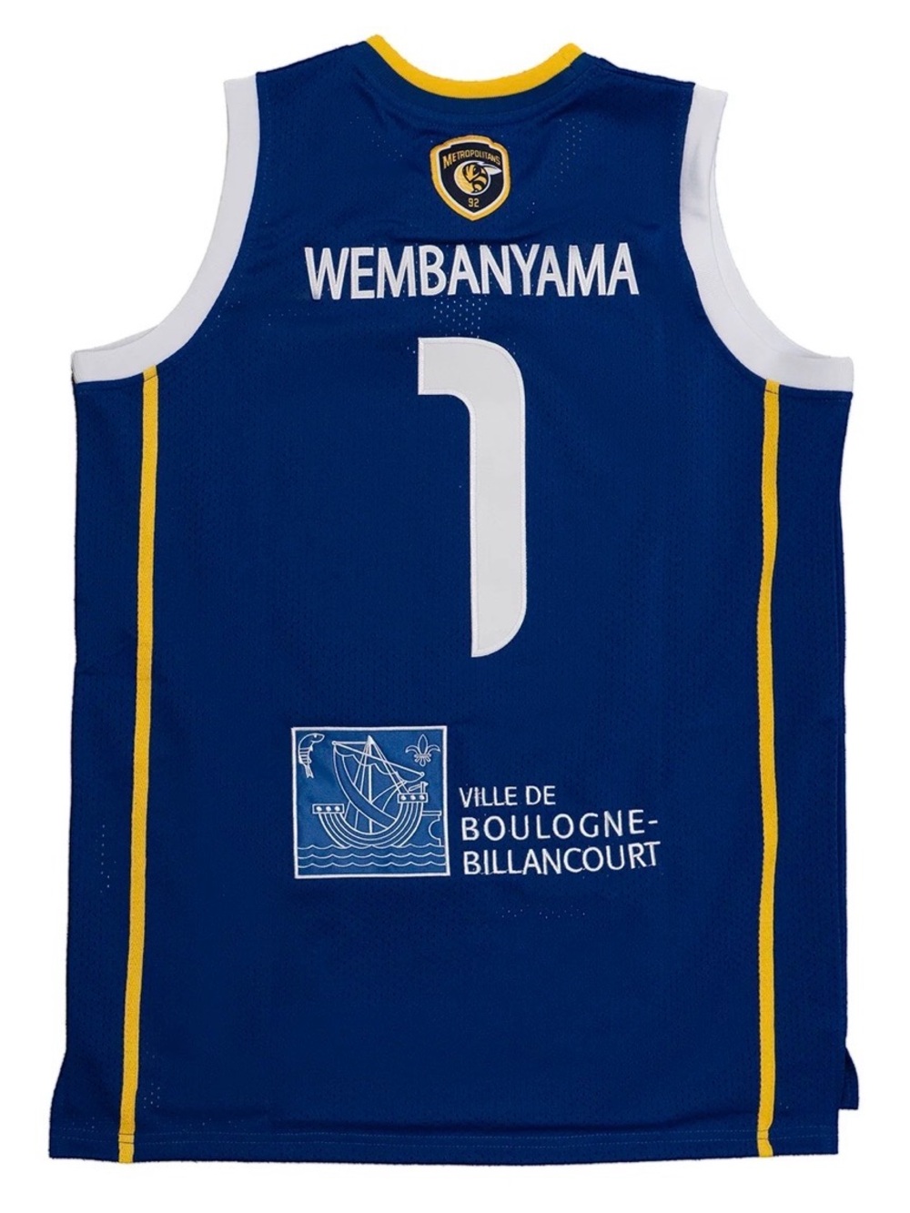 Mets92 Blue & Yellow Basketball Jersey